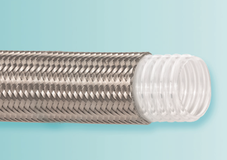 WCS hose with steel braiding