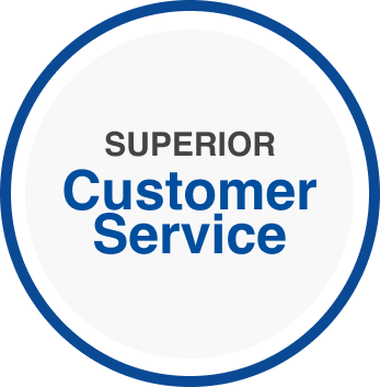 Graphic "superior Customer Service"