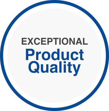 graphic Exceptional product quality