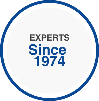 graphic "experts since 1974"